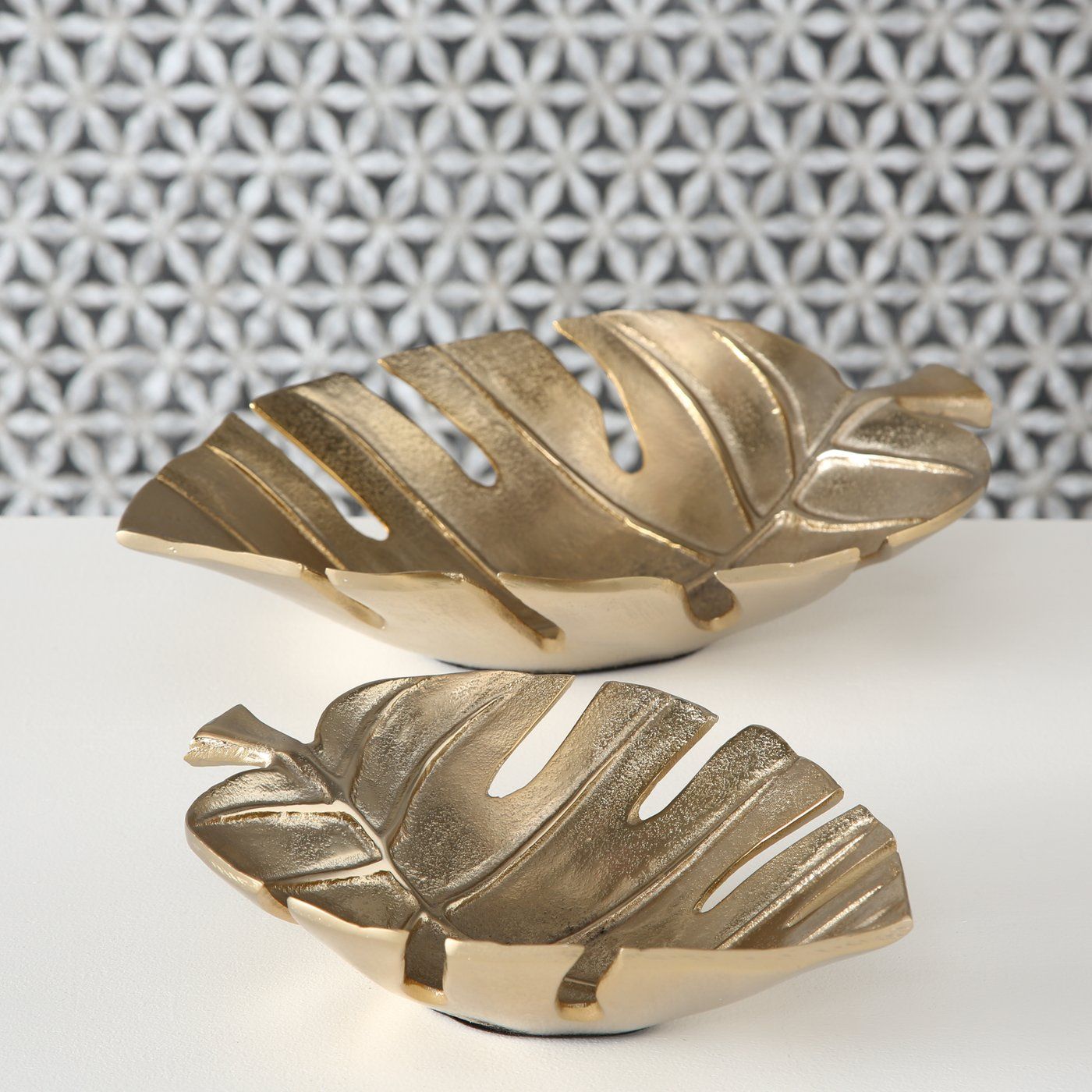 B MONSTERA Gold design Table decor