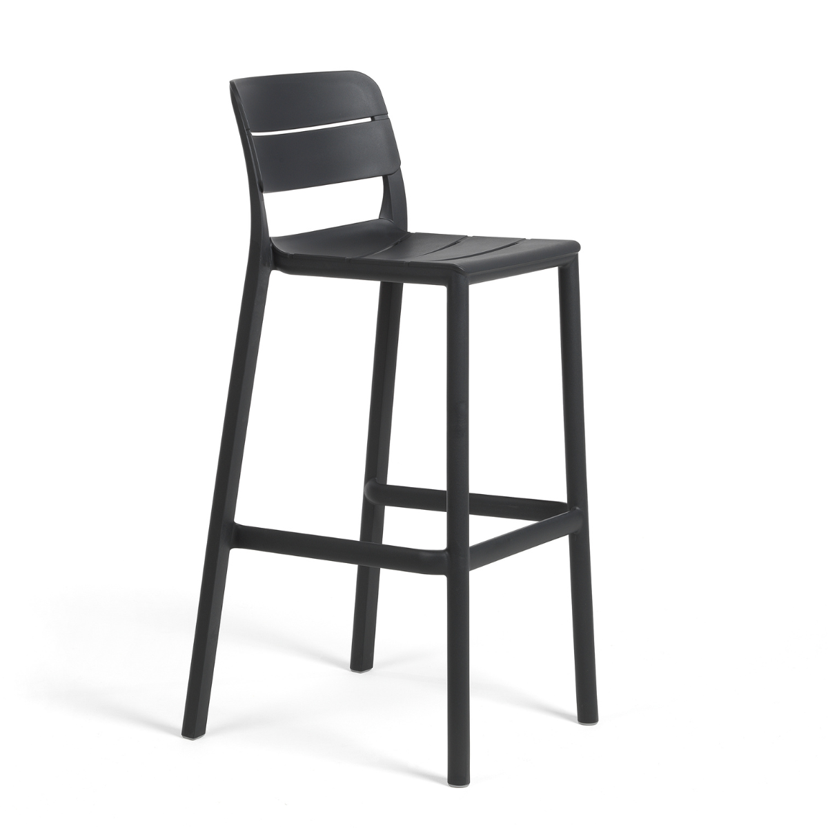 NARDI CASSIA STOOL Antracit design Plastic outdoor bar stools