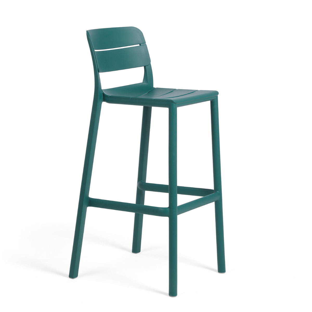 NARDI CASSIA STOOL Turquoise design Plastic outdoor bar stools