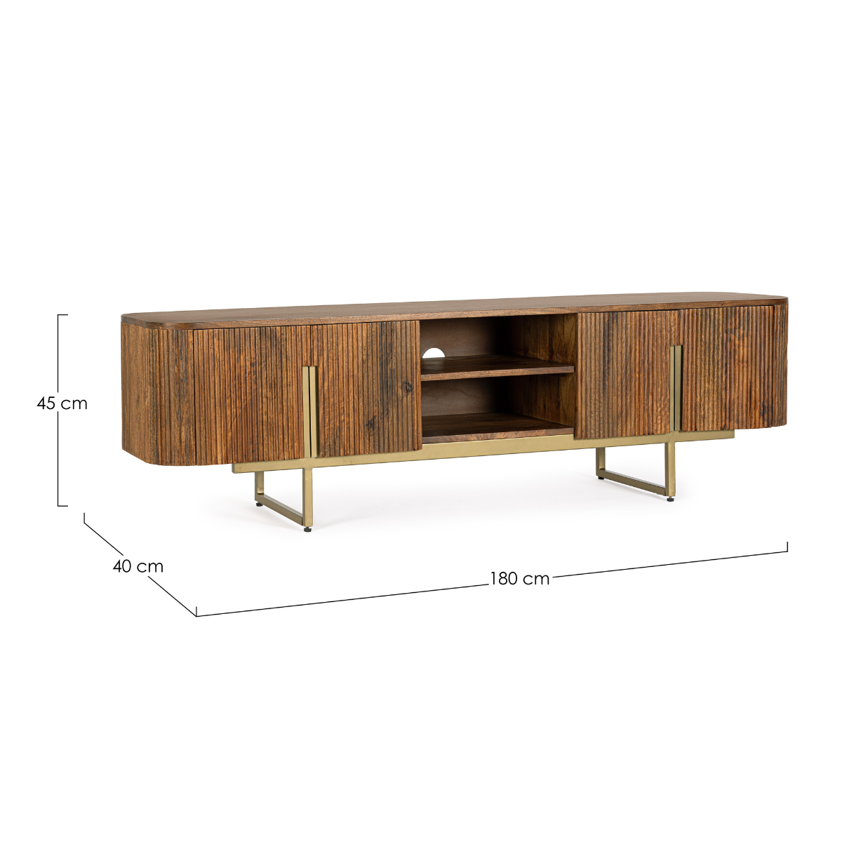 BT COLIN Brown classic TV cabinet