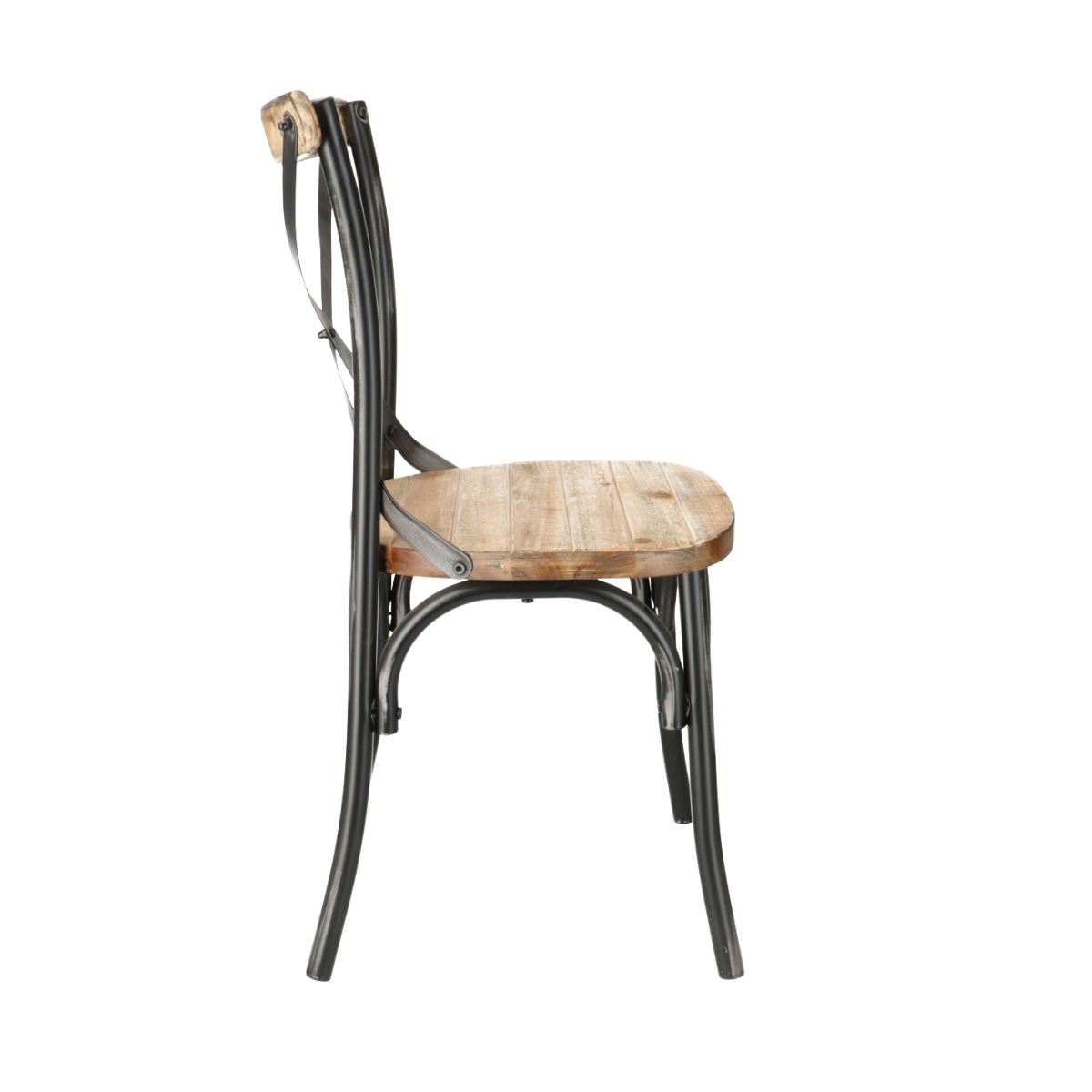 DL CROSS Black vintage Wooden chairs