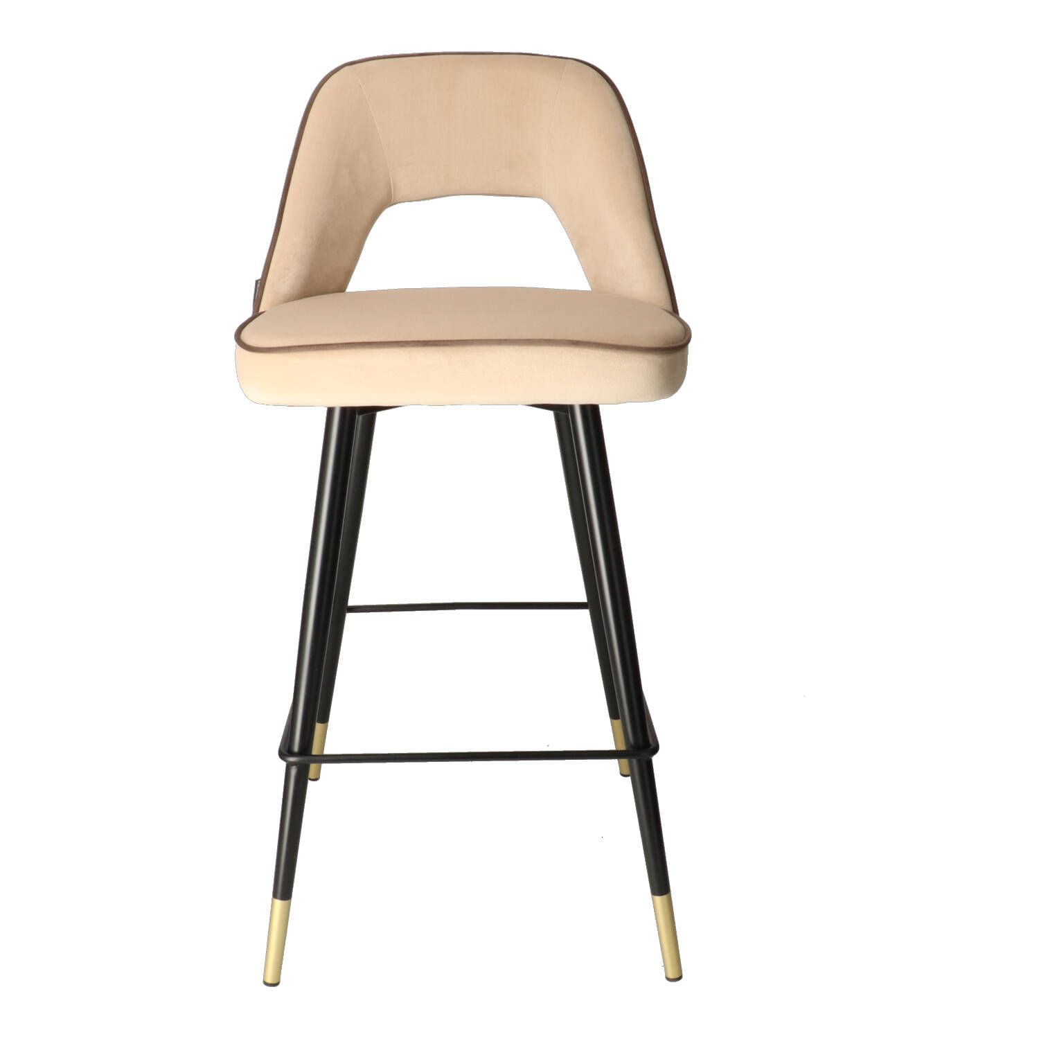 DL FANNY PIP Beige design Upholstered bar stools
