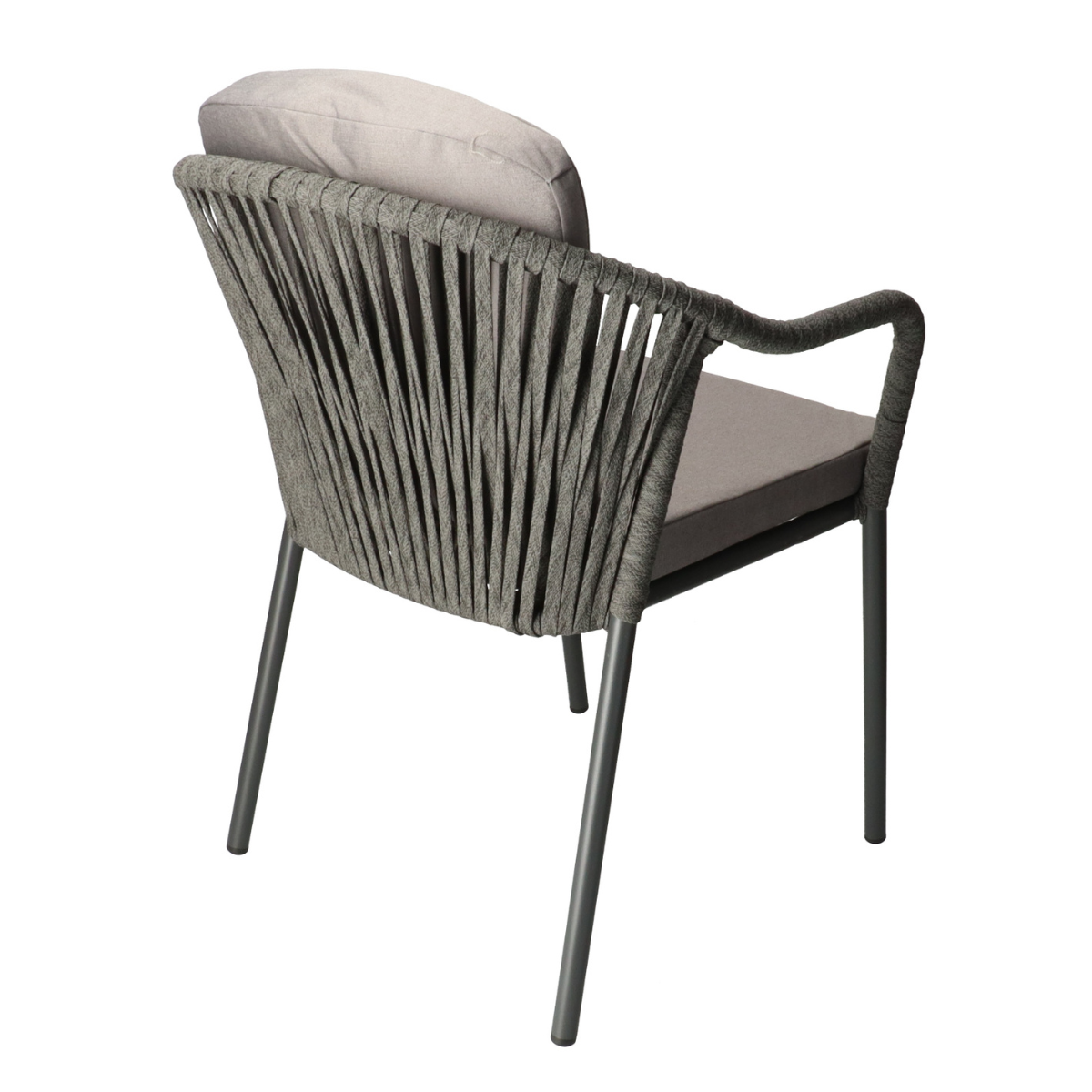 DL ARON Grey design Rattan garden chair