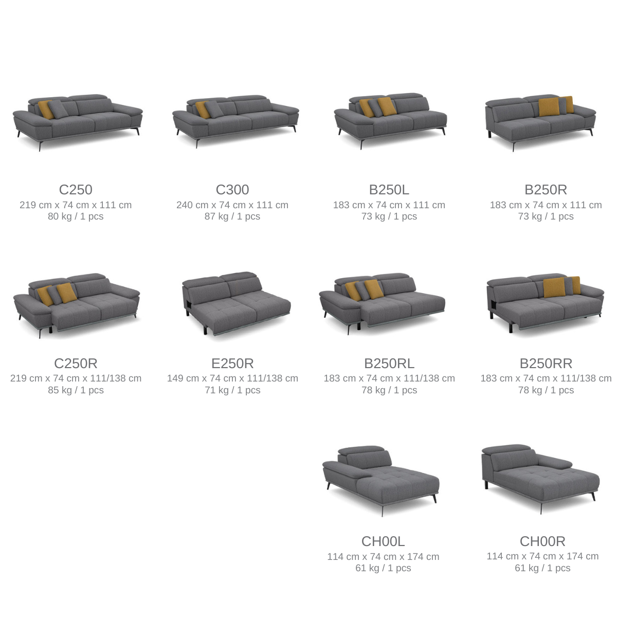 TS FORIO Multiple colors modern Sofa beds