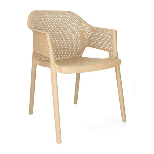 G MINUSH Taupe minimalist Plastic outdoor chairs