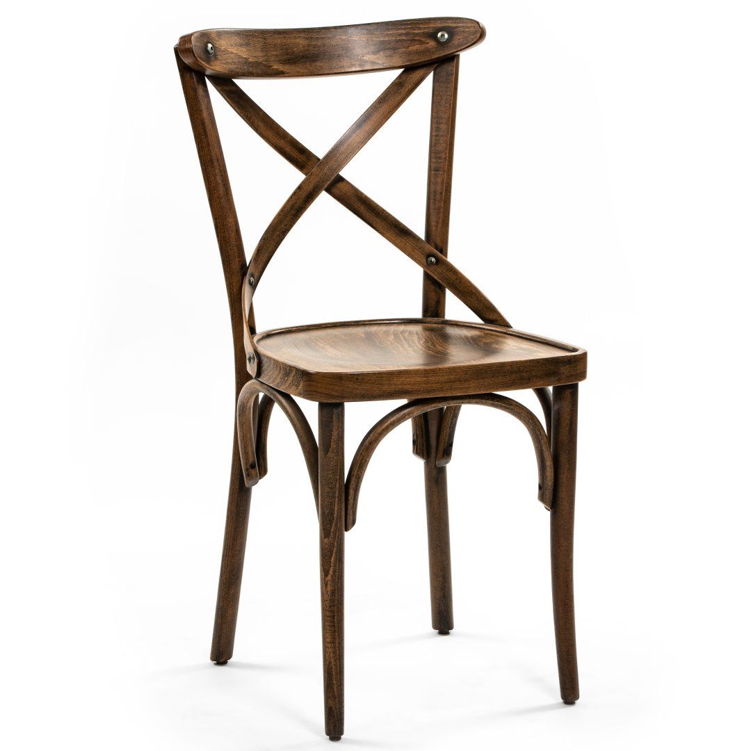K CROSS Brown classic Indoor wooden dining chair