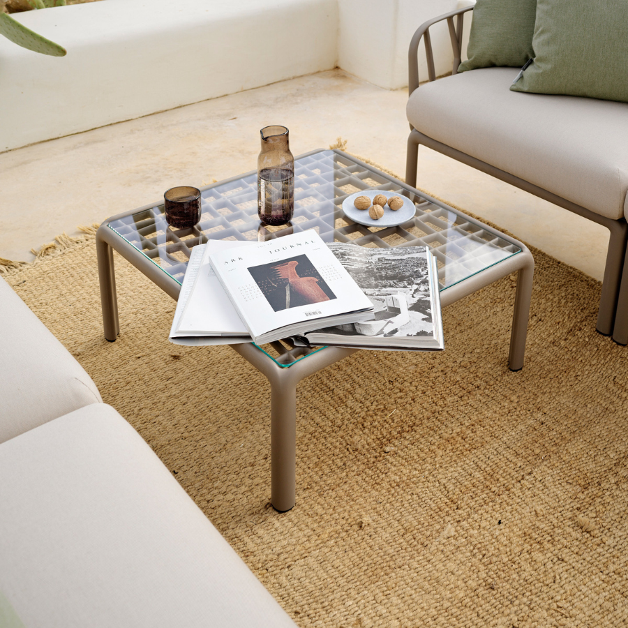 NARDI KOMODO TAVOLINO VERTO Taupe design Outdoor side tables