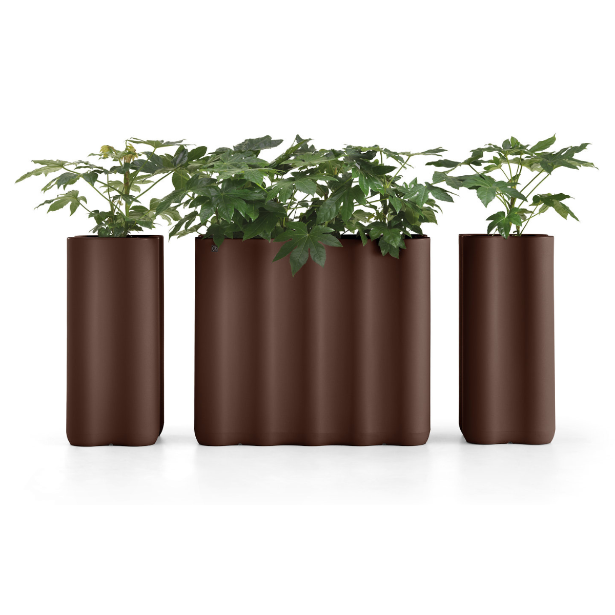 LX NEBBIA FLOWER BOX COLUMN Light green design Outdoor planter