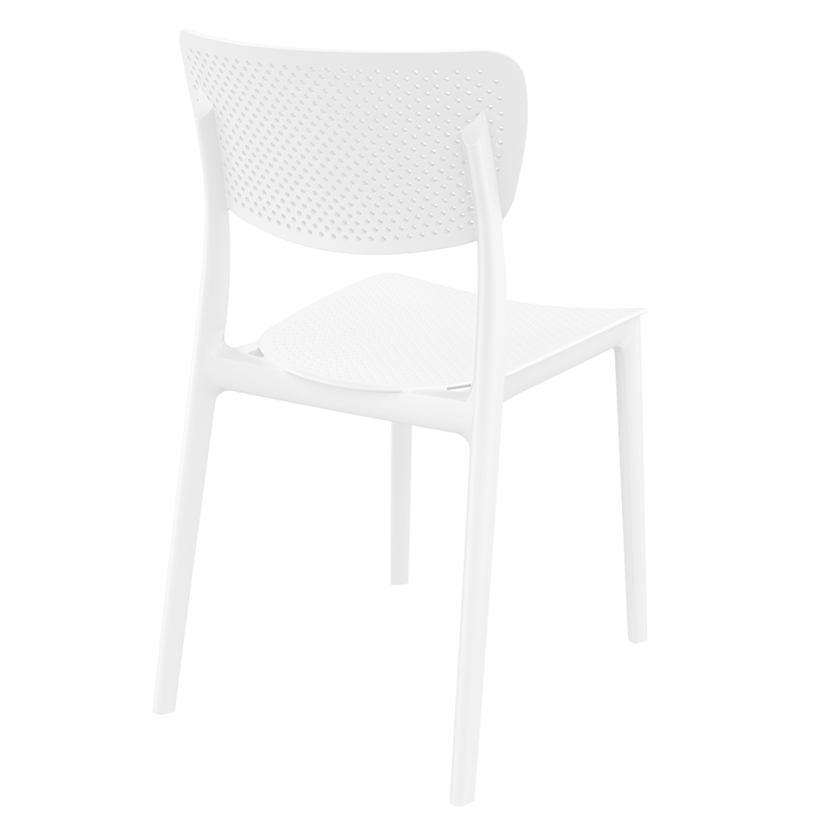 ST LUCY White design Plastic garden chair