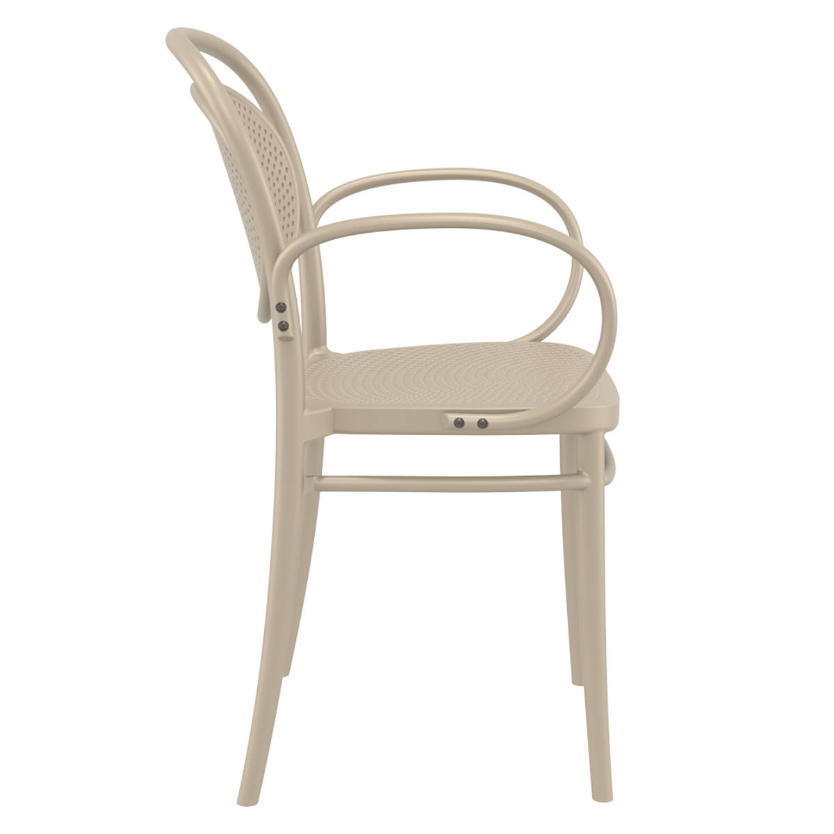 ST MARCEL XL Taupe modern Plastic garden chair