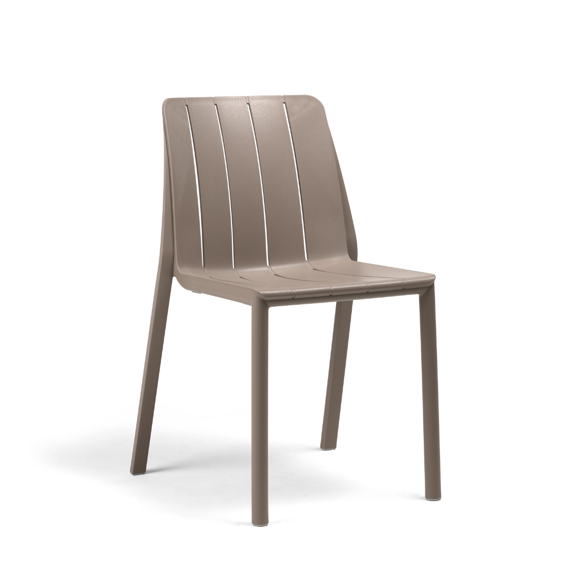 NARDI TIBERINA BISTROT Taupe design Plastic outdoor chairs