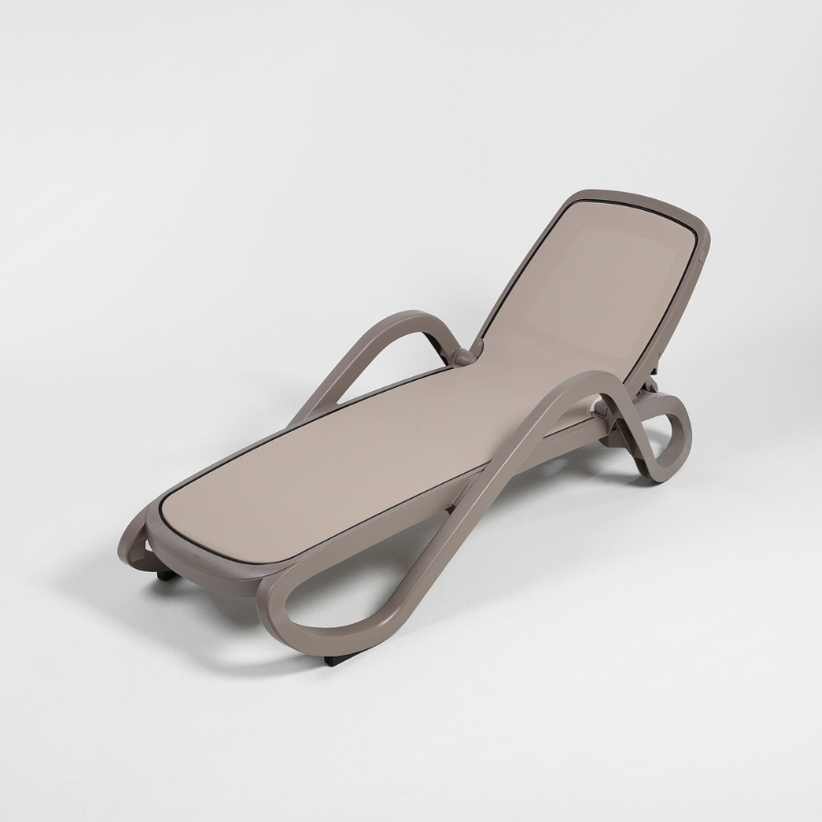 NARDI ALFA Taupe classic Plastic sun loungers