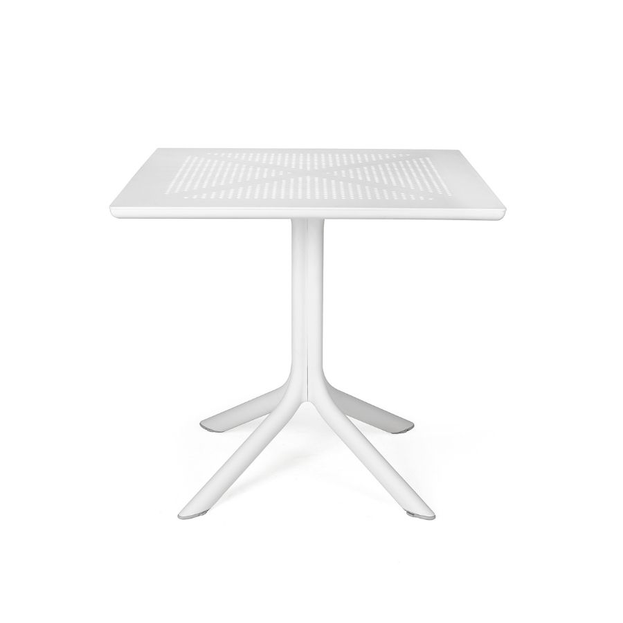 NARDI CLIP 80 White minimalist Complete outdoor tables