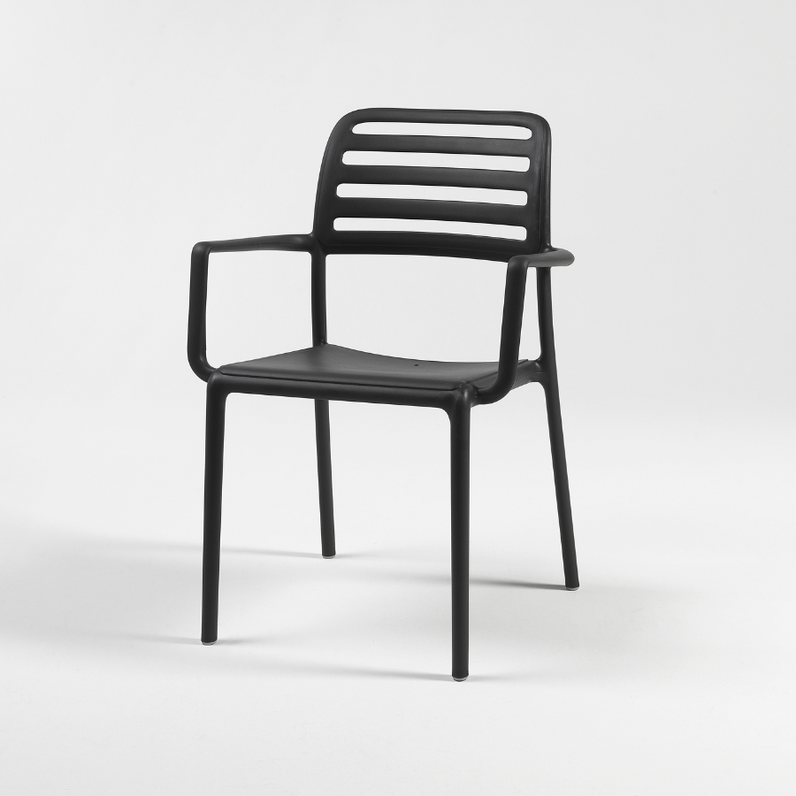 NARDI COSTA Grey classic Plastic outdoor chairs