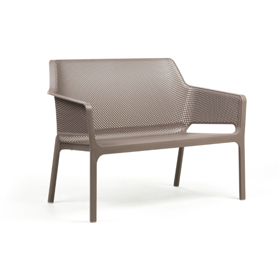 NARDI NET BENCH Taupe modern Outdoor benches