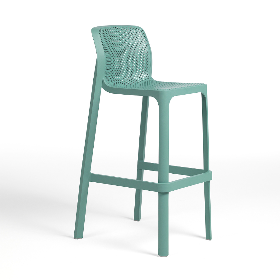 NARDI NET STOOL Mint modern Plastic outdoor bar stools