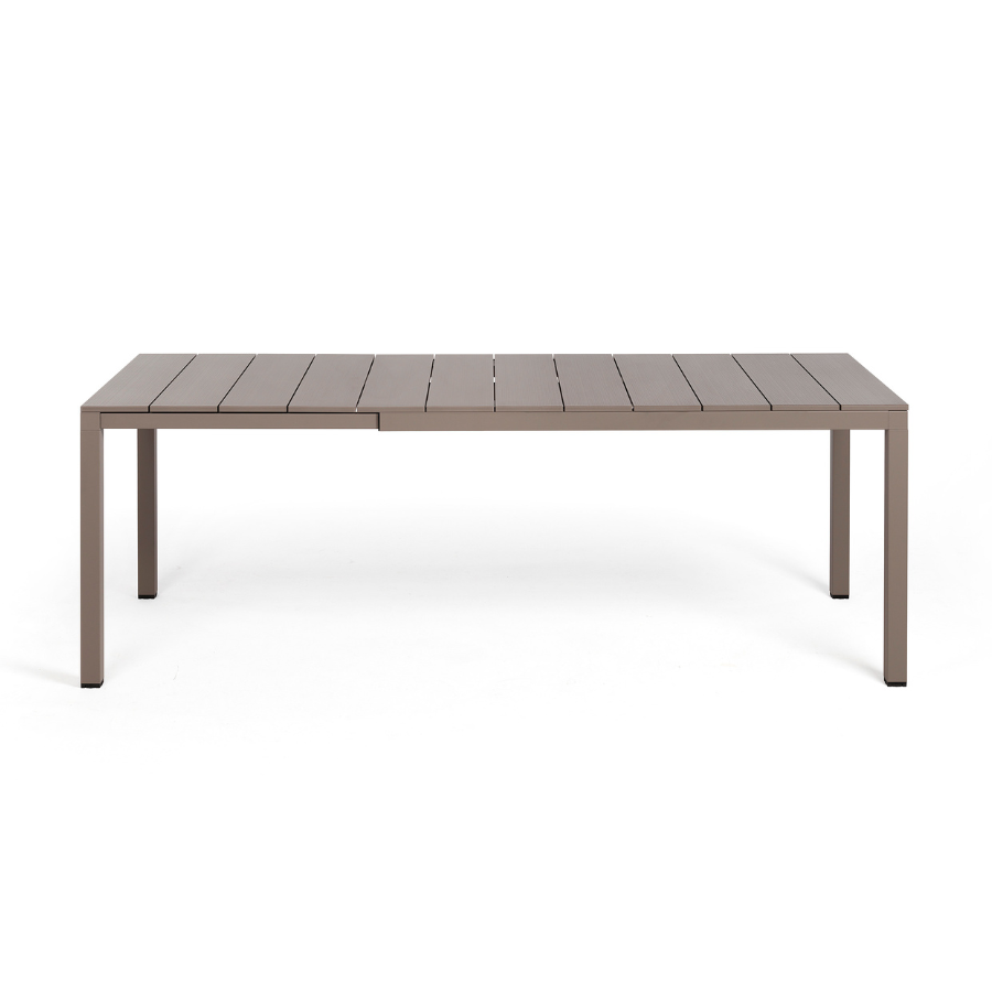 NARDI RIO ALU 140-210 EXT Taupe modern Complete outdoor tables