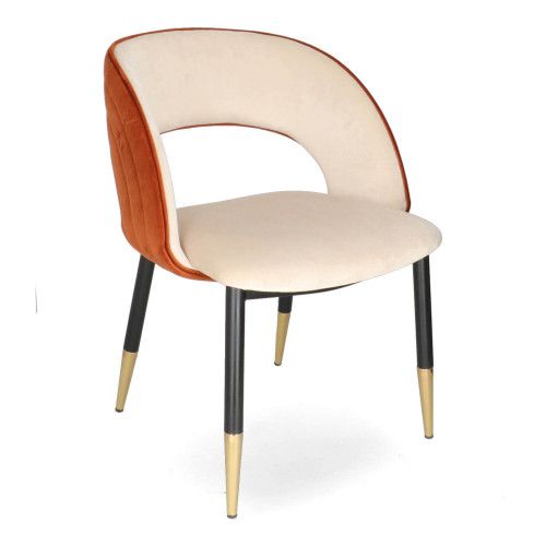 NI HELIA Orange elegant Upholstered chairs