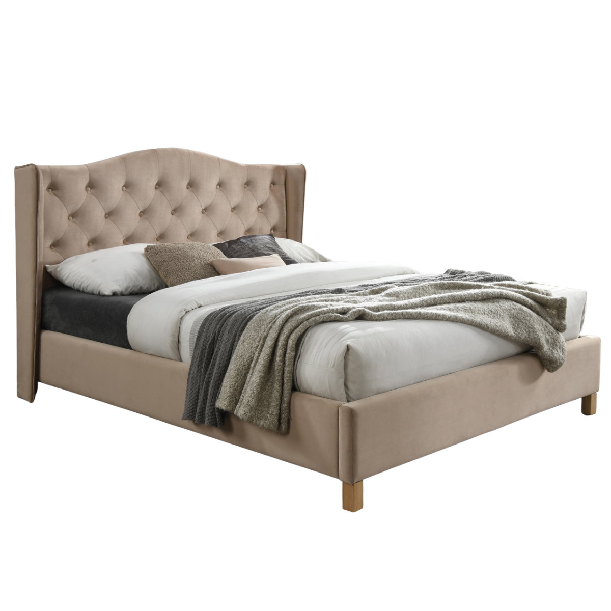 SI NOVA 160X200 Beige design Bed