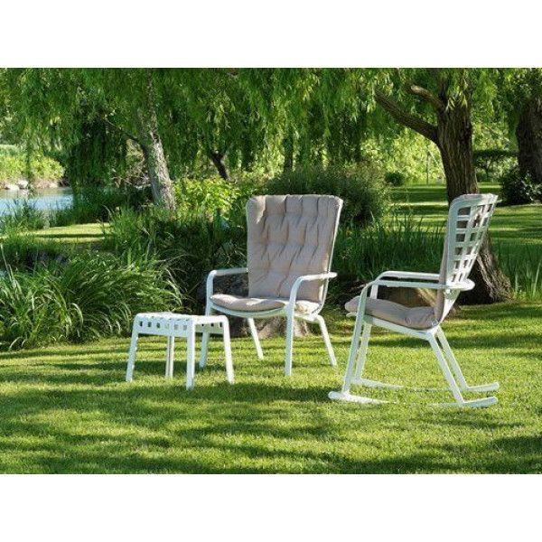 NARDI FOLIO White design Plastic outdoor chairs