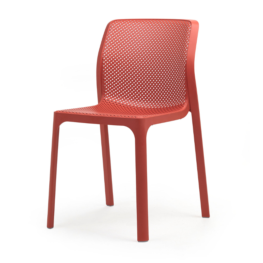NARDI BIT Red minimalist Plastic outdoor chairs
