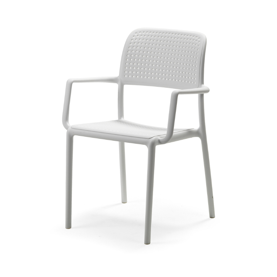 NARDI BORA White classic Plastic outdoor chairs