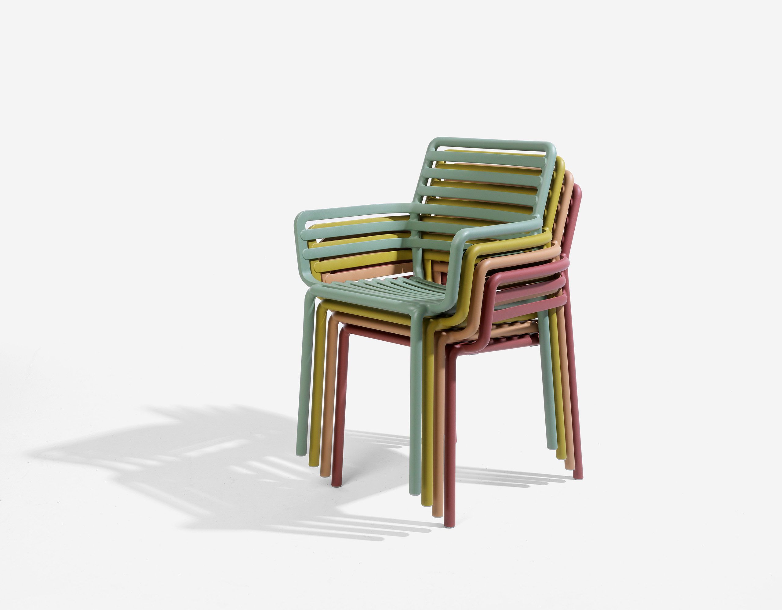 NARDI DOGA Beige design Plastic outdoor chairs