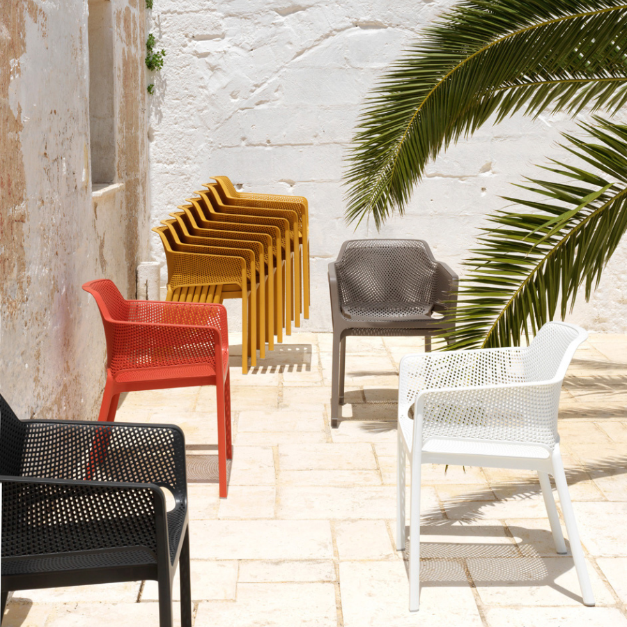 NARDI NET White modern Plastic outdoor chairs