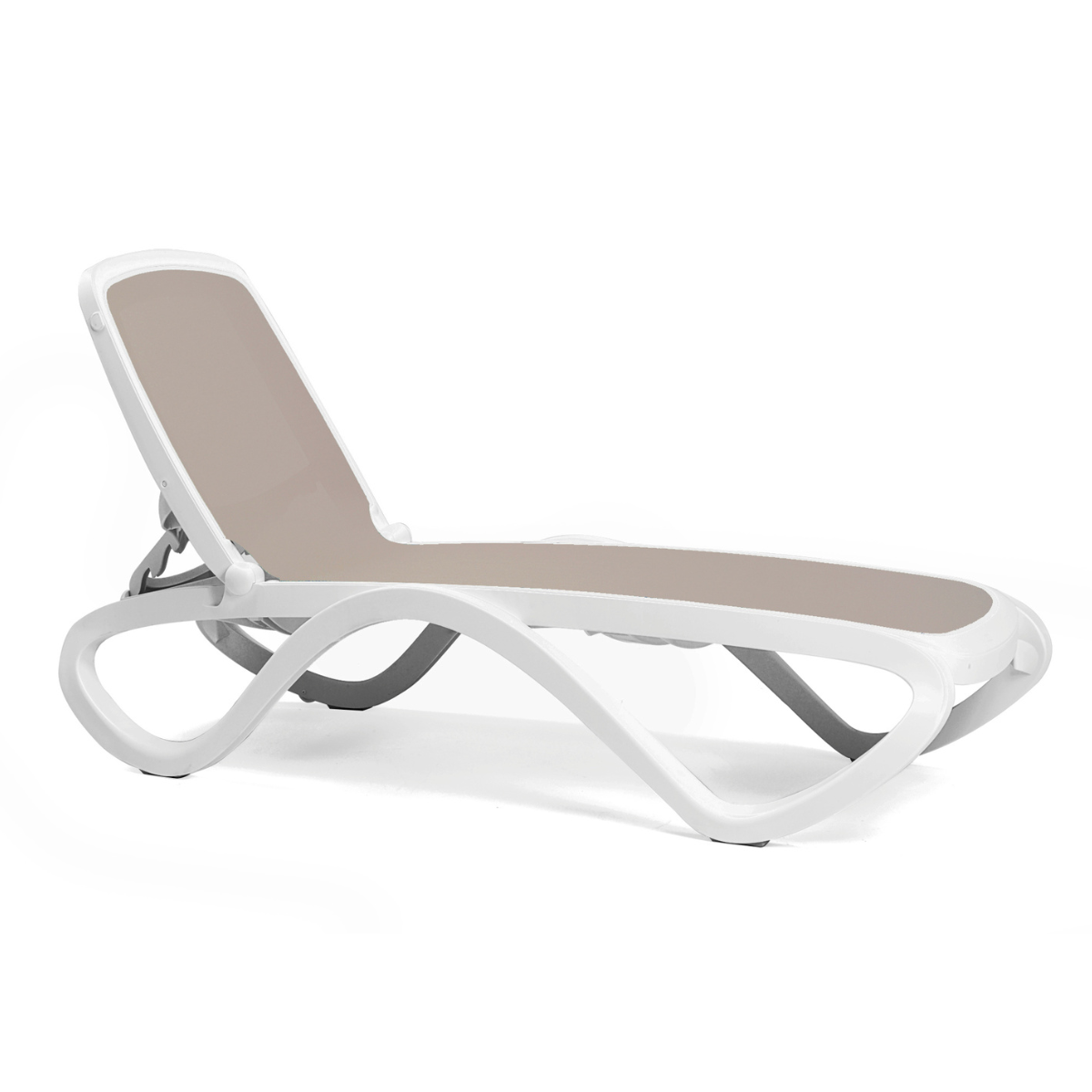 NARDI OMEGA White classic Plastic sun loungers