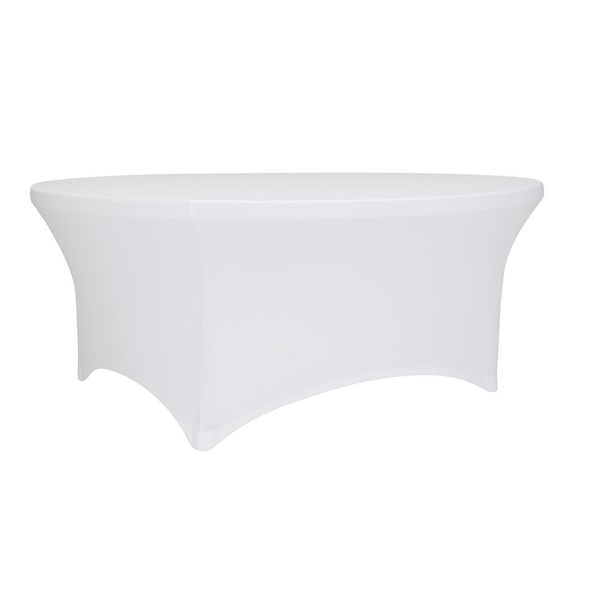 DL ROUND SPANDEX R160 White classic Spandex covers