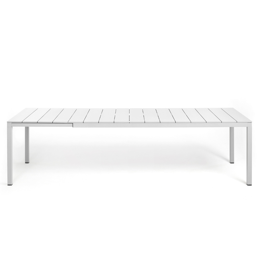 NARDI RIO ALU 210-280 EXT White modern Complete outdoor tables