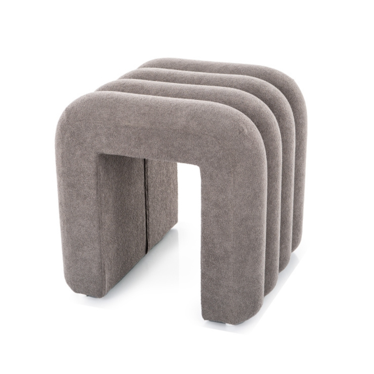 SI ITAKA Grey classic Pouf
