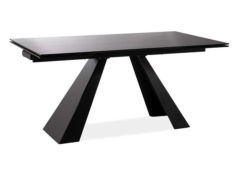 SI ALDO 120-180 Black design Indoor extendable dining table