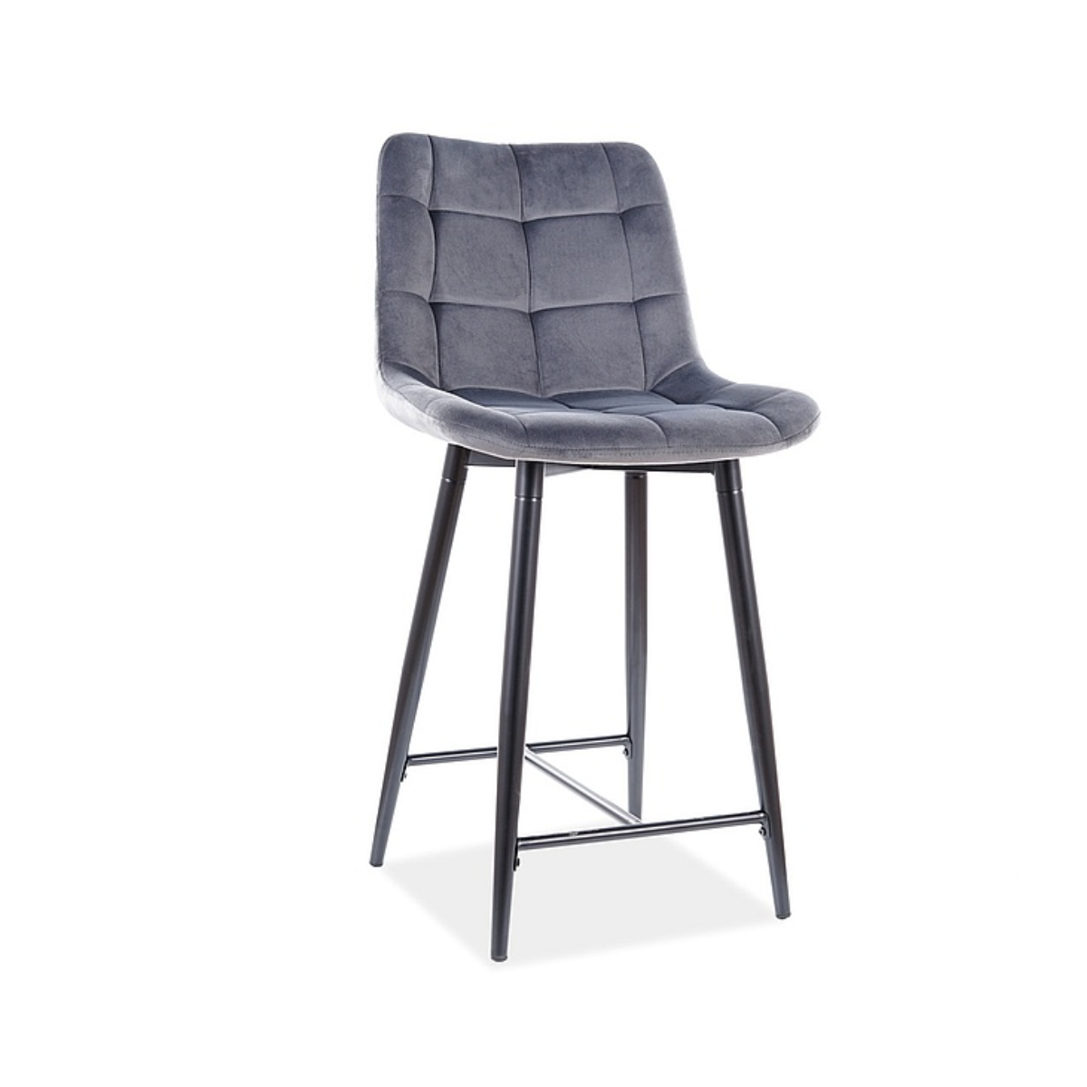 SI NONI Grey modern Upholstered bar stools