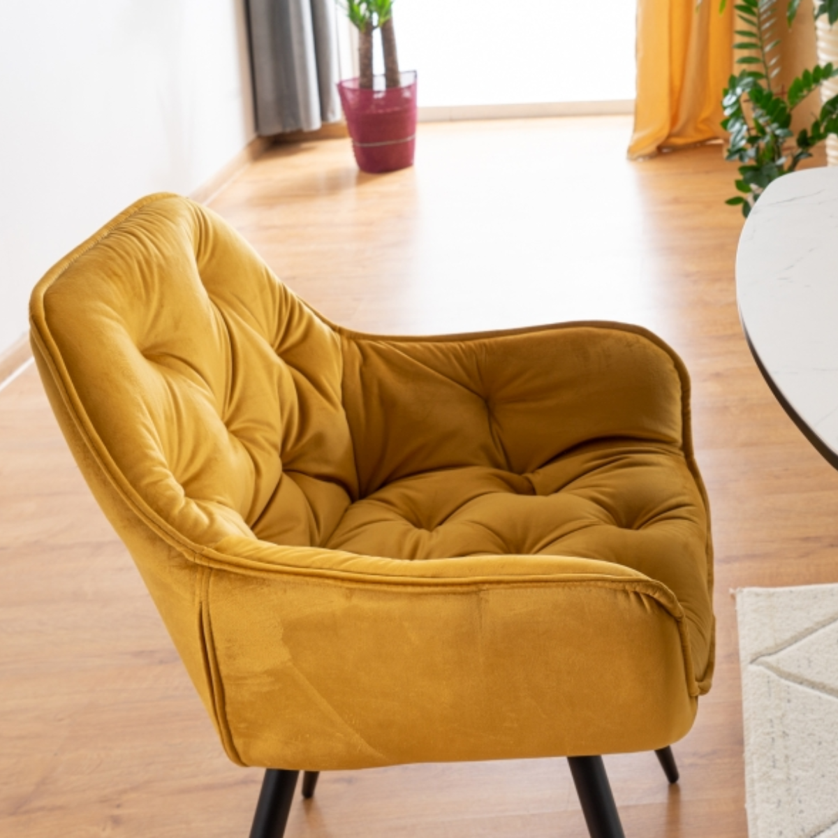 SI CHERRY Yellow design Upholstered chairs