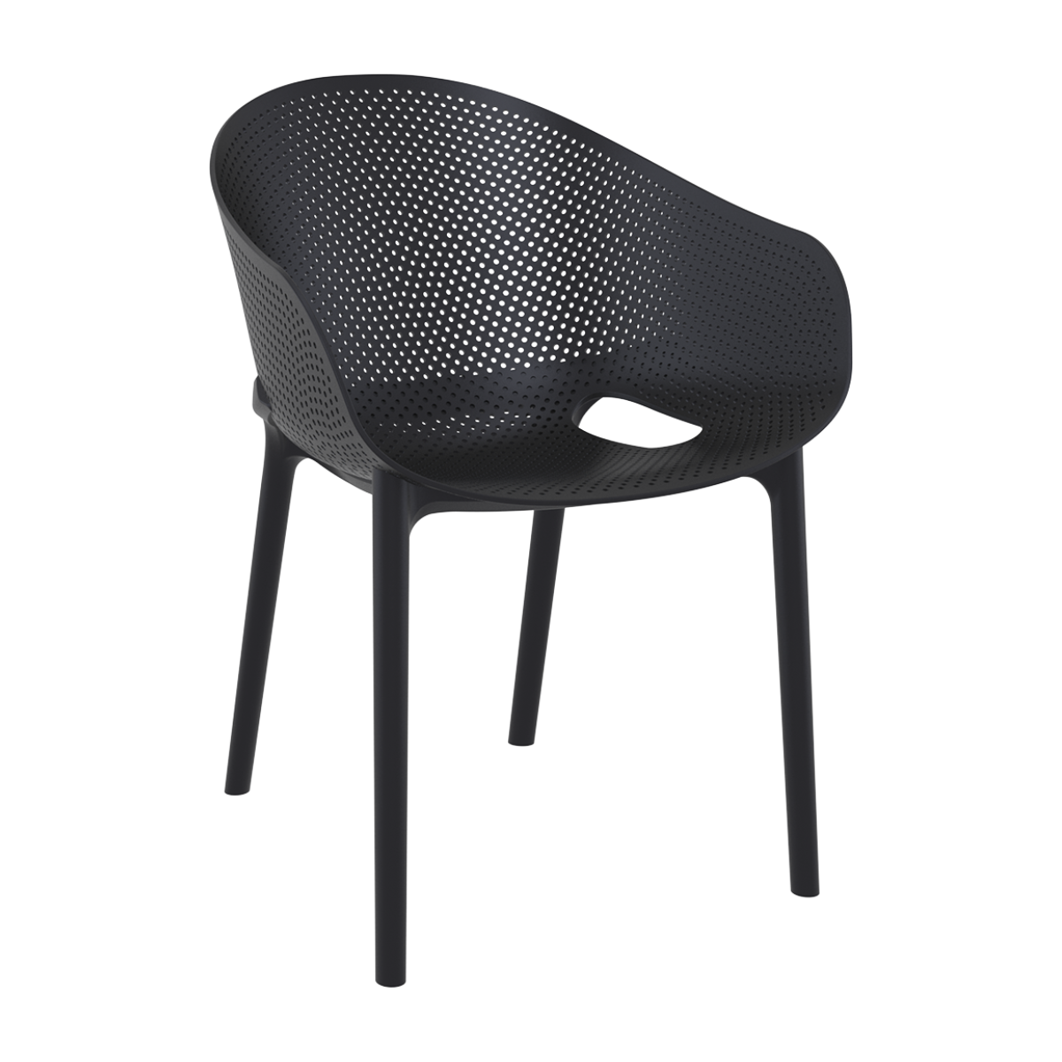 ST RAIN PRO Antracit design Plastic outdoor chairs
