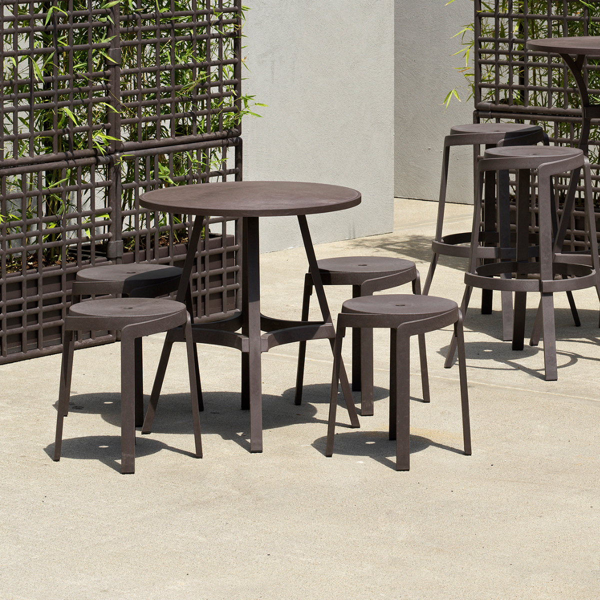 NARDI STACK MINI White industrial Plastic outdoor chairs