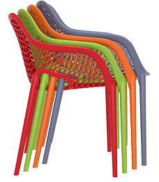 ST NET Taupe modern Plastic outdoor chairs