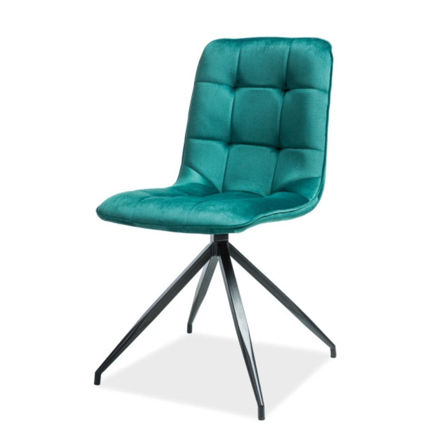 SI TESSA Turquoise elegant Indoor upholstered dining chair