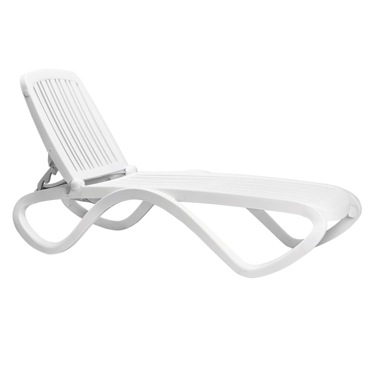 NARDI TROPICO White design Plastic sun loungers