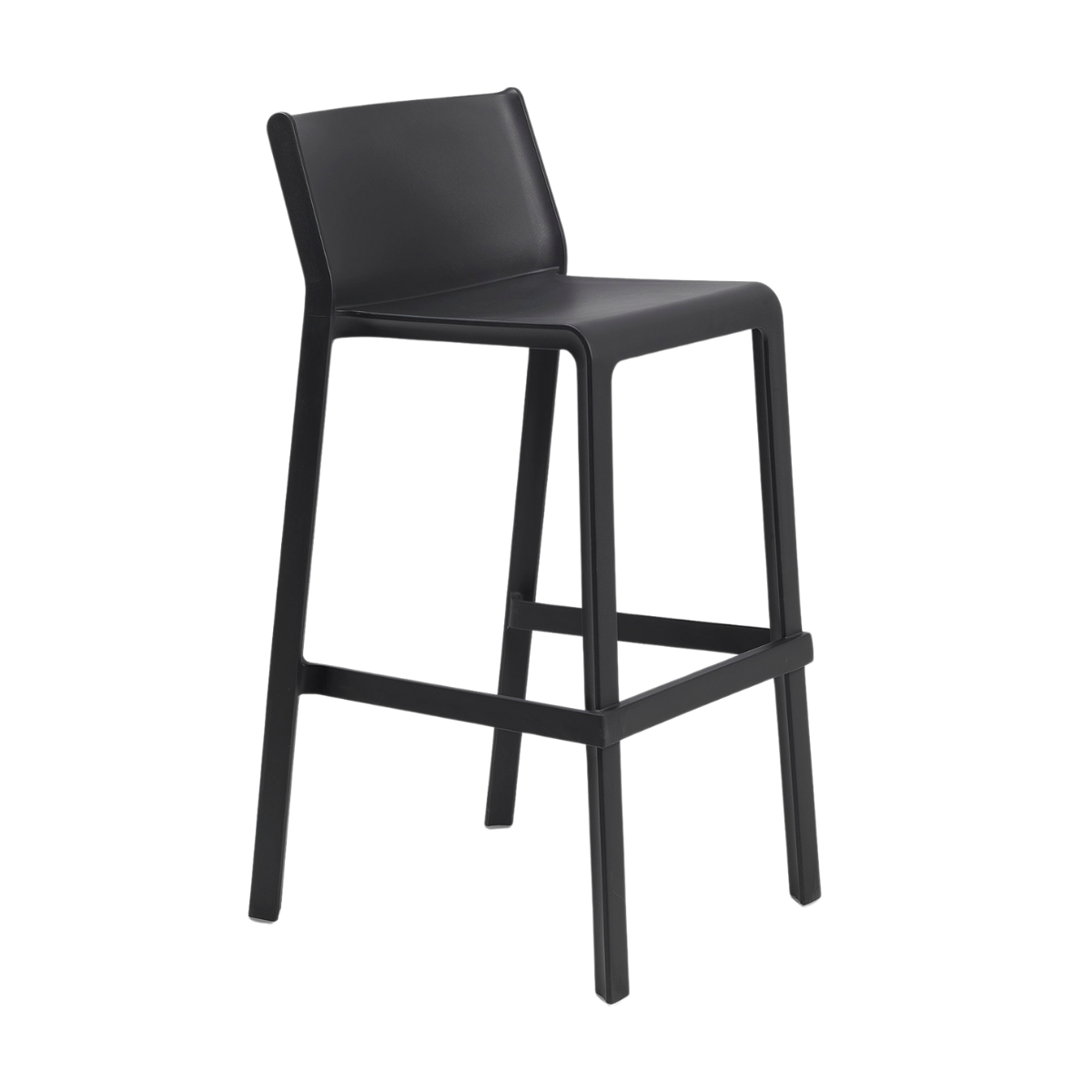 NARDI TRILL STOOL Black design Plastic outdoor bar stools