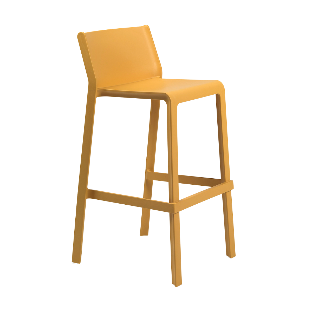 NARDI TRILL STOOL Yellow design Plastic outdoor bar stools