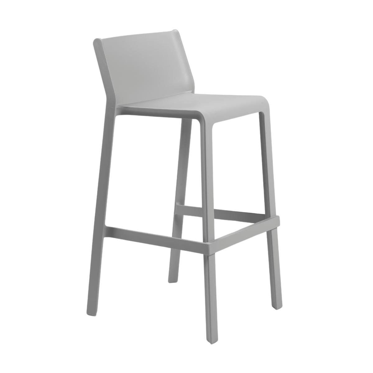 NARDI TRILL STOOL Grey design Plastic outdoor bar stools
