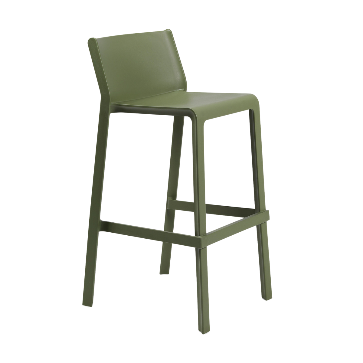 NARDI TRILL STOOL Green design Plastic outdoor bar stools