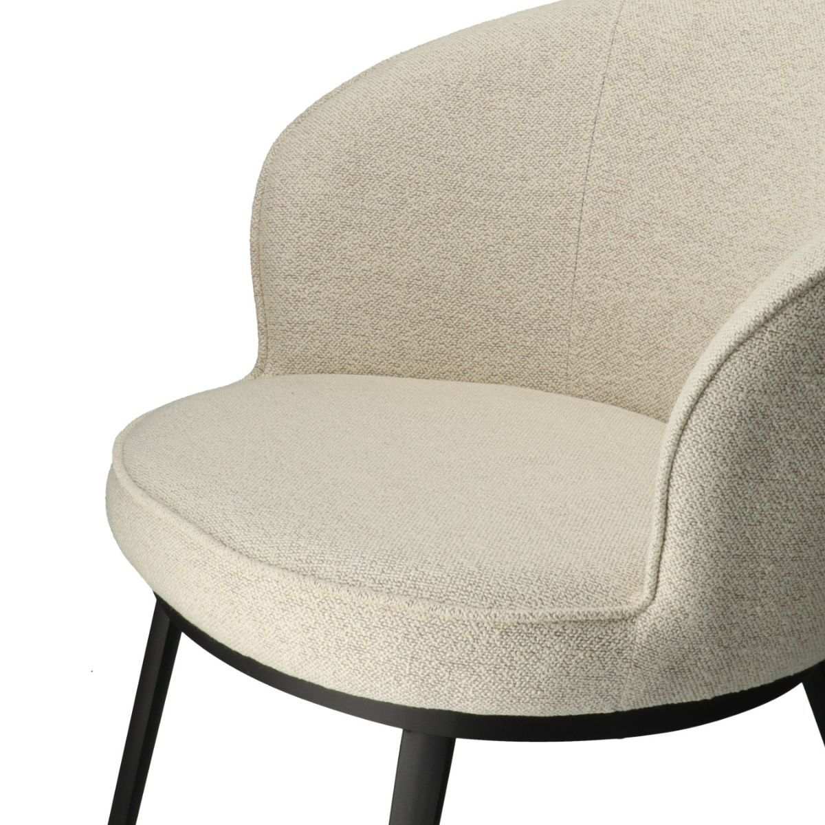 UQ NAGI LOUNGE BOUCLE Beige design Upholstered armchairs