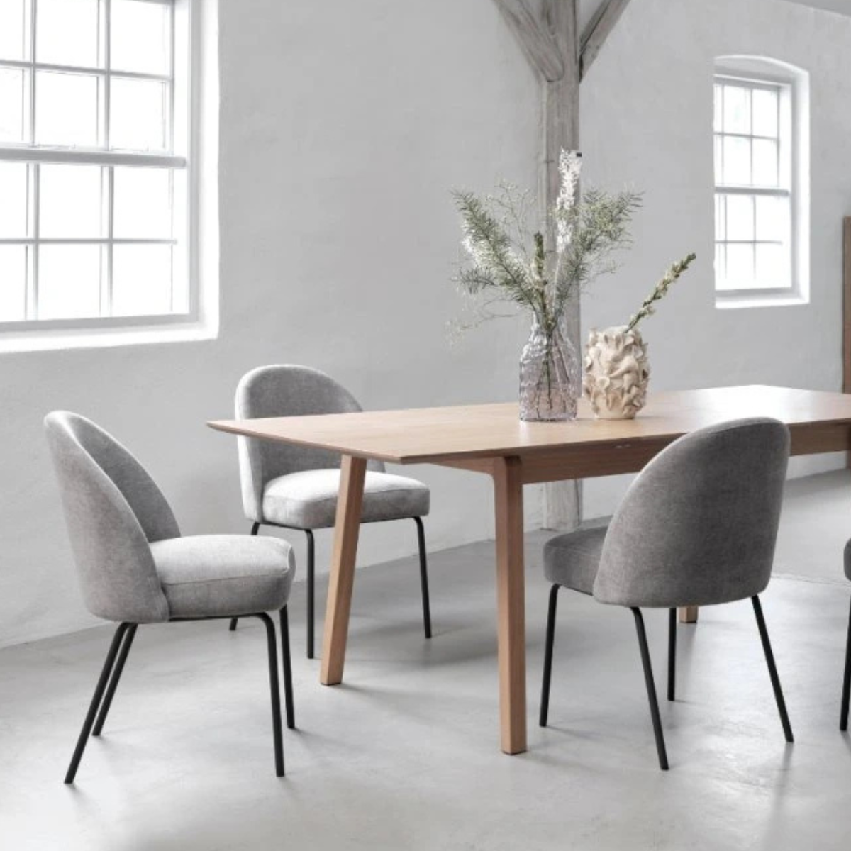 UQ PRESTON Grey design Upholstered chairs