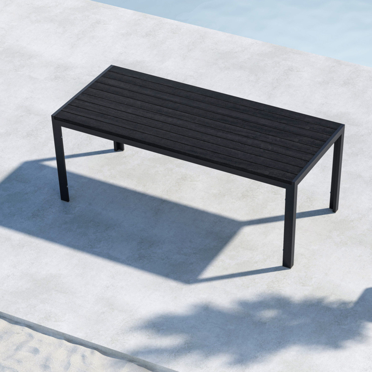 VD MIKA 205X90 Black classic Outdoor tables