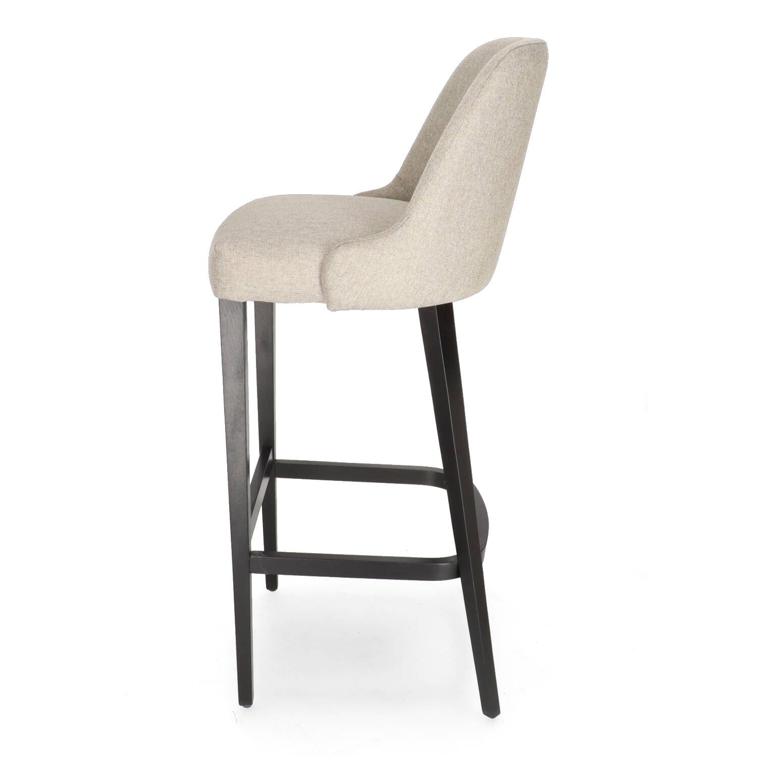 XTON DORIS Grey Scandinavian Upholstered bar stools