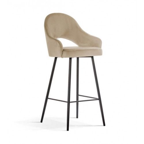 AT GLORIA Beige elegant Upholstered bar stools