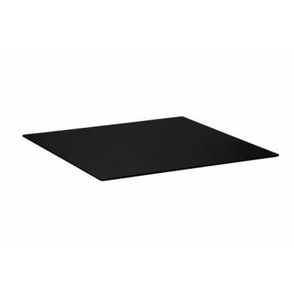 PA HPL 70x70 Black minimalist HPL (Compact) outdoor tabletops